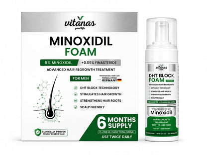 Vitanas Minoxidil Foam 5% + Finasteride 0.05%