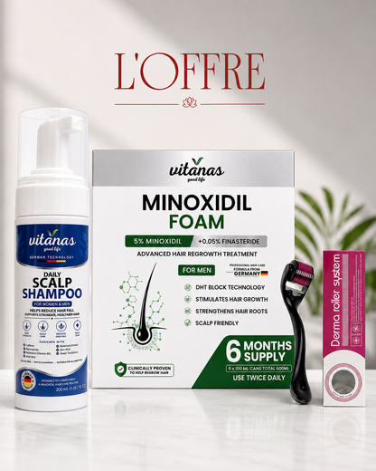 Vitanas Minoxidil Foam 5% + Finasteride 0.05%